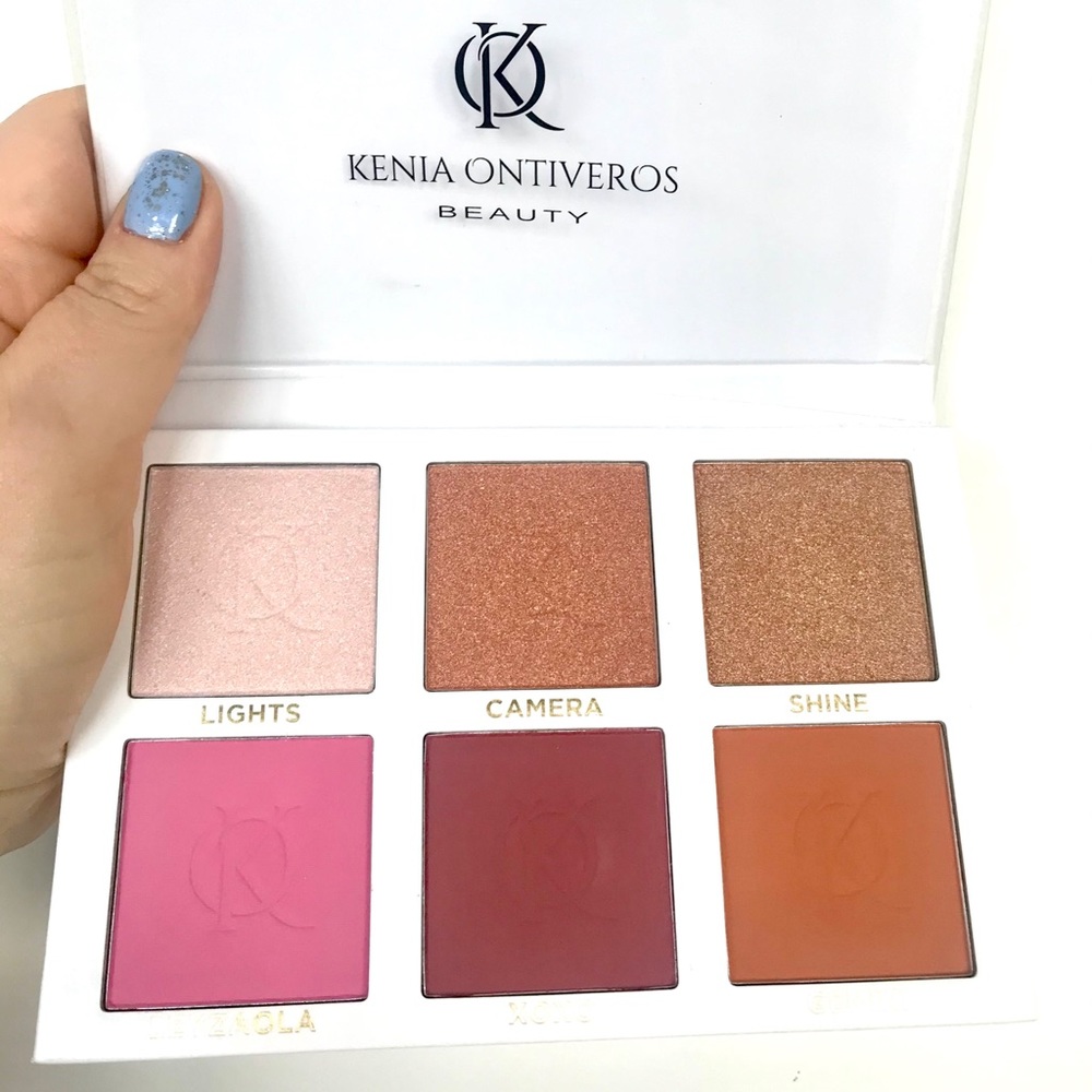 Kenia Ontiveros Beauty Blush and Shine Palette